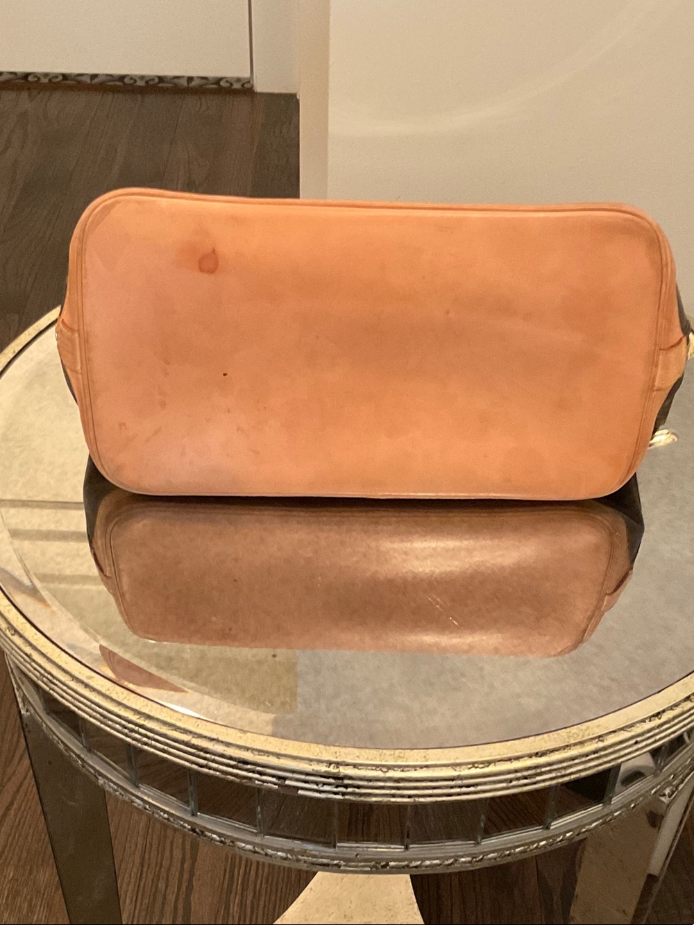 Louis Vuitton Monogram Alma PM Satchel - Brown with Tan Trim - Picture 6 of 10